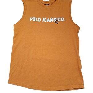 Polo by Ralph Lauren Orange Sleeveless Tee